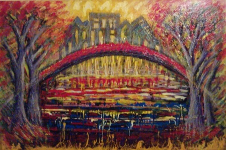 Die rote Brücke